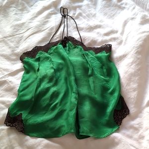 Y2K Mayle silk lace camisole halter -sz 4